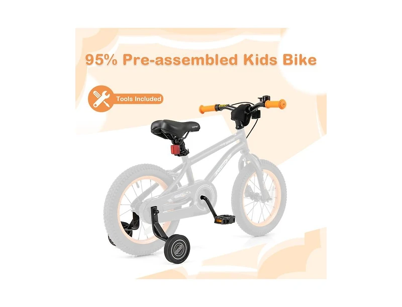 Akiudex Kids Bike with Adjustable Seat, Hand & Coaster Brake