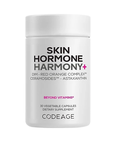 Codeage Skin Hormone Harmony+ Supplement – Skin Hair Support With Astaxanthin, Vitamin C Ascorbic Acid, Liposomal Delivery – Non-gmo – 30 Capsules