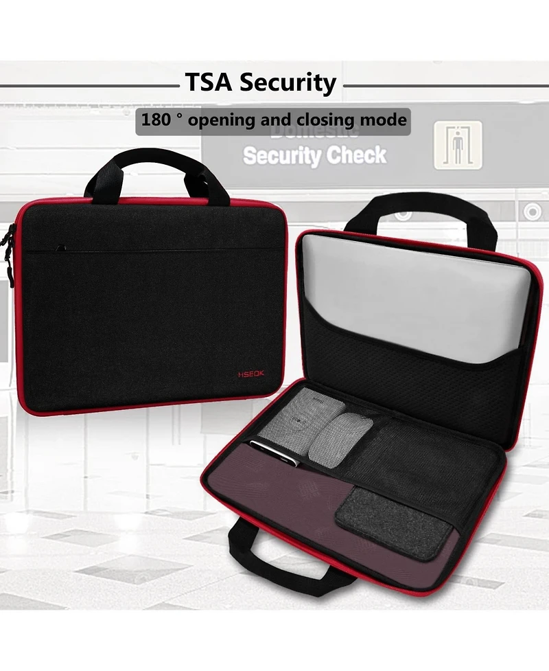 Laptop Sleeve 13-14" Case Briefcase Compatible with MacBook Pro M4/M3/M2/M1 All Model of 13.3"Mac Air/Pro, Xps 13 14, Most Popular 13"-14" Notebooks