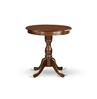 East West Furniture 3-Pc Dinette Table Set - 2 Dining Room Chairs and 1 Kitchen Dining Table (Mahogany Finish)