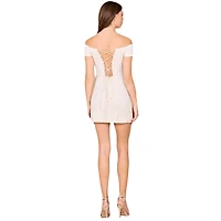 Lara Women's Sleek Off Shoulder Bridal Cocktail Dress