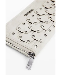 Desigual Women's Large faux leather studded wallet