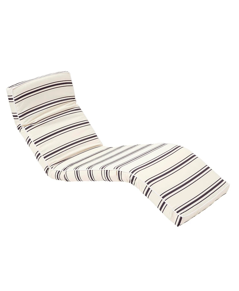 Sunnylife The Lounger Chair: Charcoal Stripe