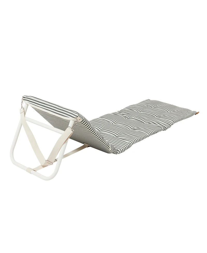 Sunnylife Reclining Beach Chair: The Vacay Olive Stripe