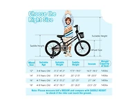 Akiudex Kids Bike with Adjustable Seat and Handlebar
