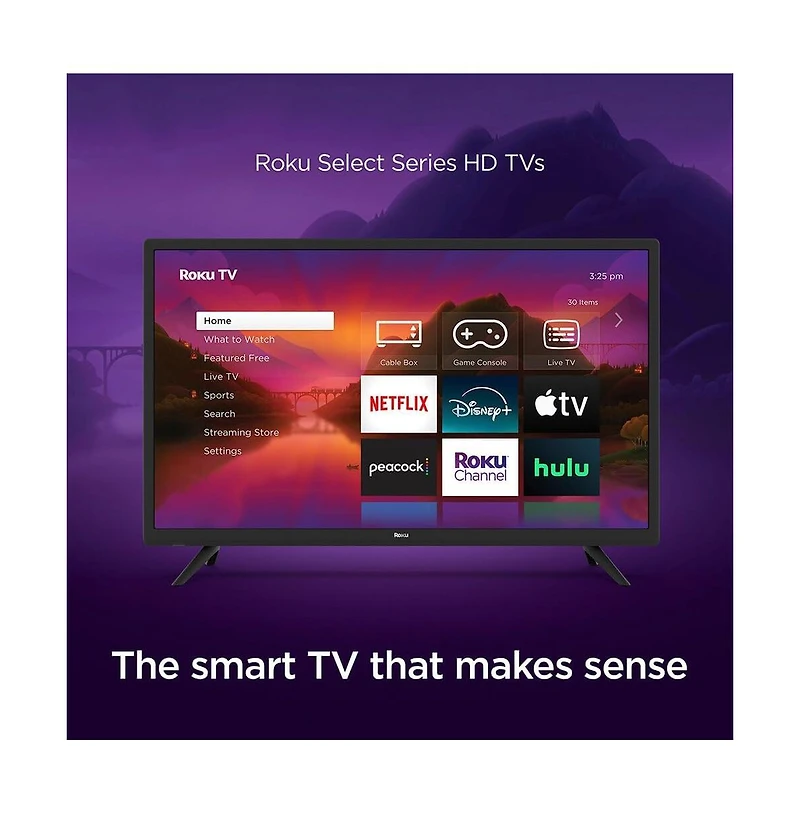 Roku 40" Select Series Full Hd Smart Tv Bundle – 1080p Led Display, Dolby Audio, Compatible with Alexa, Voice Remote, Bluetooth Mode, w/Aux Hdmi Cable