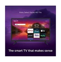 Roku 40" Select Series Full Hd Smart Tv Bundle – 1080p Led Display, Dolby Audio, Compatible with Alexa, Voice Remote, Bluetooth Mode, w/Aux Hdmi Cable