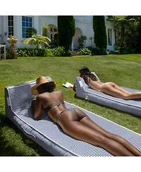 Sunnylife Luxe Lie-On Lounger: Le Weekend Navy