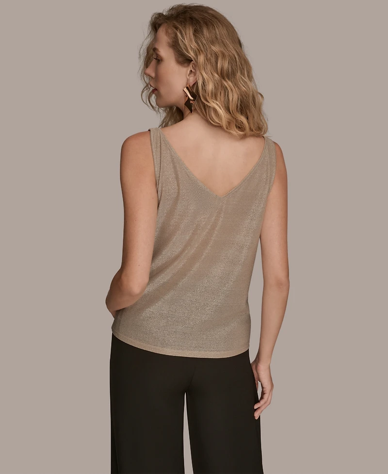 Donna Karan New York Women's Twisted Shoulder Tank Top