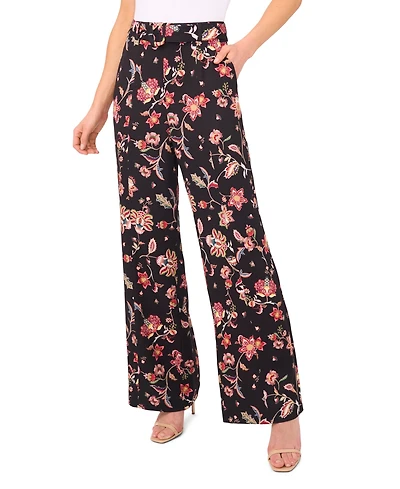CeCe Women's Straight Leg High Rise Pants
