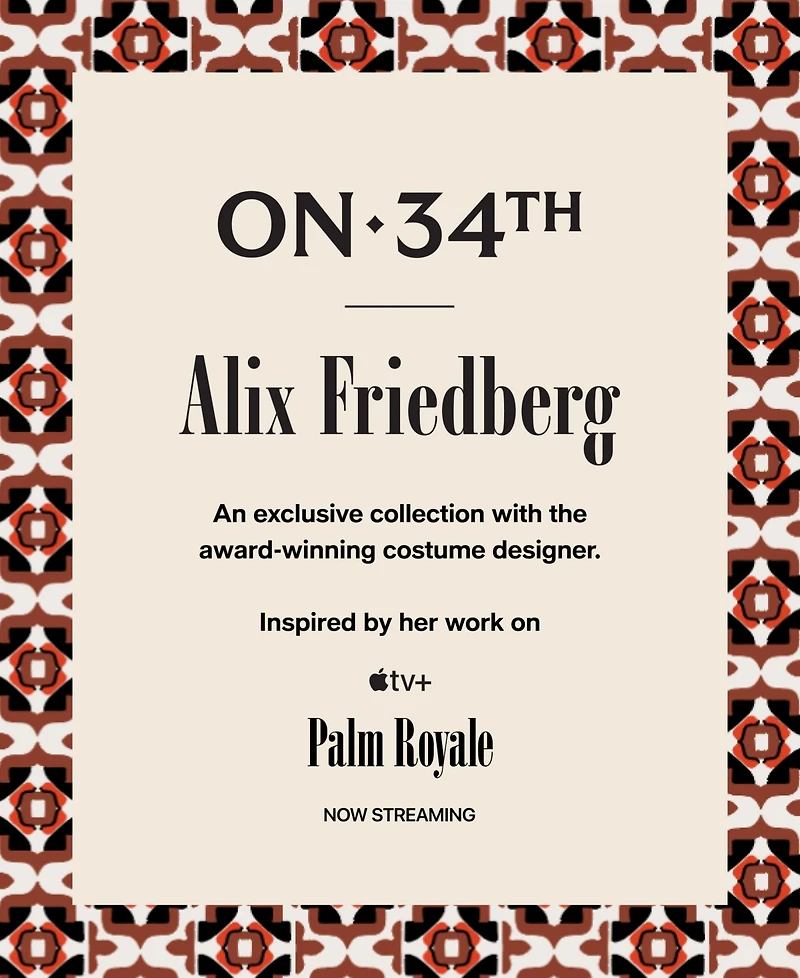 Women's Graphic Printed Scarf, Macy's Exclusive - On 34th | Alix Friedberg Capsule Collection
