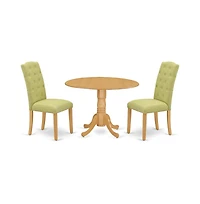 East West Furniture Dining Room Set Oak