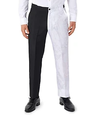 Suitmeister Men's Halloween Costume - Official Two Face Dc Characters Slim Fit Suit Black and White