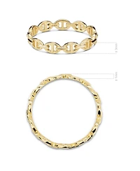 Devata Mariner Anchor Ring in 14K Gold, Size 9, approx. 1.8 grams.