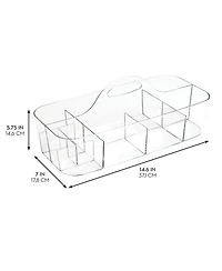 iDesign Plastic Cosmetic Organizer Tote - Clear Bin