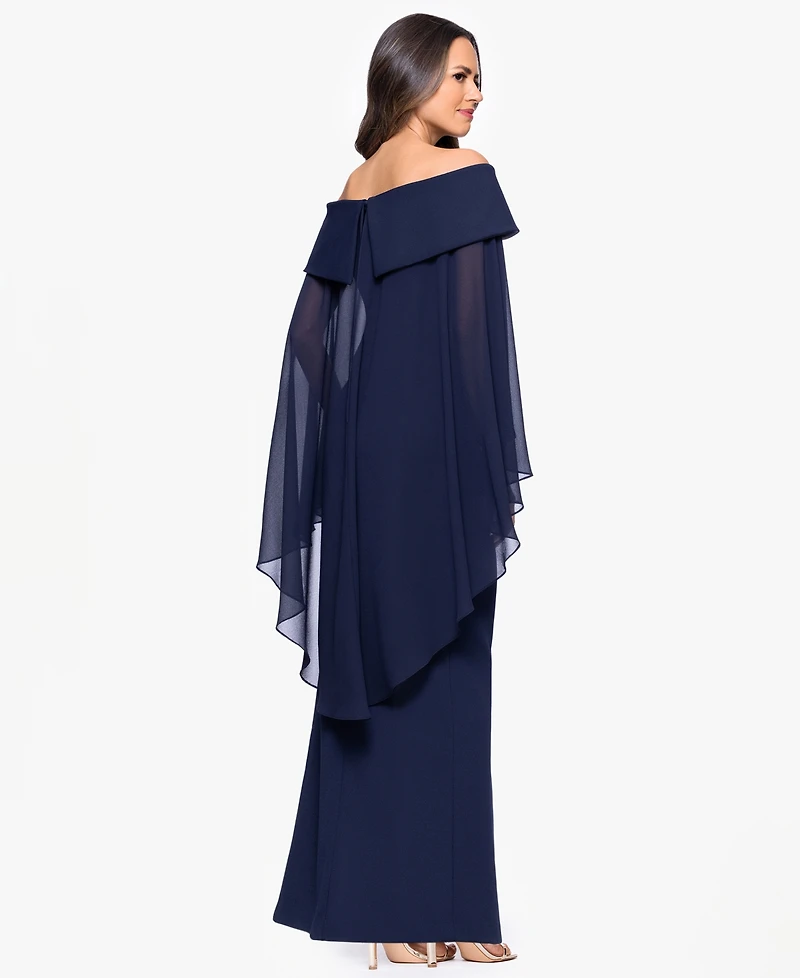 Xscape Women's Long Sleeve Maxi Dress