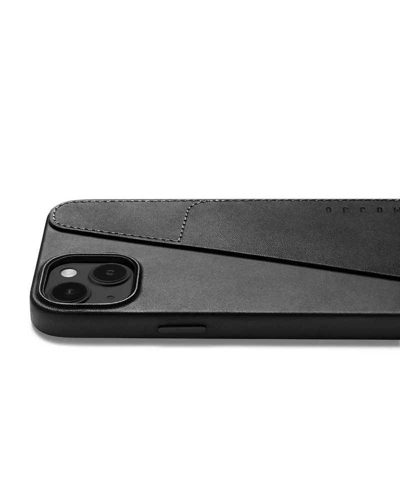 Mujjo Full Leather Wallet Case for iPhone 15 Plus and 14