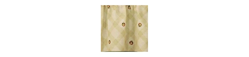 GoodGram Apple Blossom Complete 5 Piece Kitchen Curtain Tier & Swag Set - 58 in. W x 24 in. L