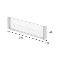 iDesign Expandable Plastic Deep Drawer Dividers - Set of 2