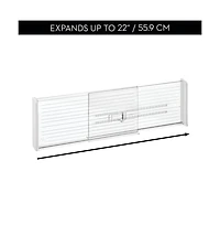 iDesign Expandable Plastic Deep Drawer Dividers - Set of 2 - Clear