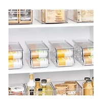 iDesign Soda Can Organizer with Lid for Pantry - Clear - Made in Usa