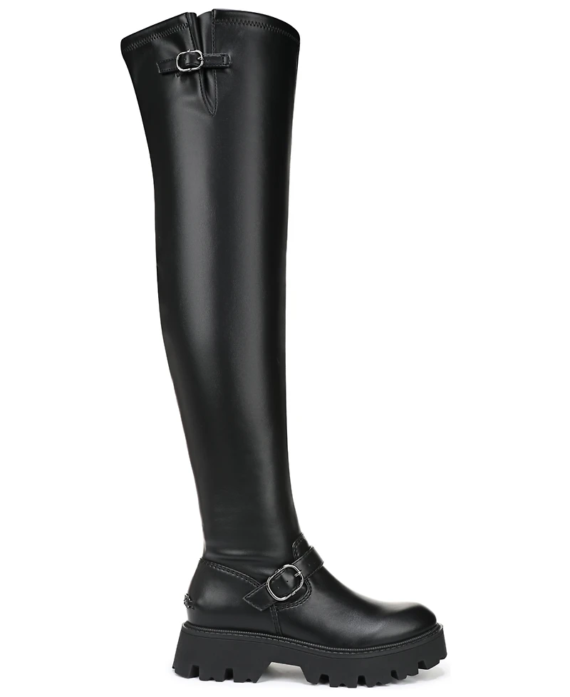 Circus Ny by Sam Edelman Women's Pace Buckled Over-the-Knee Lug Boots