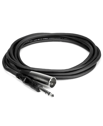 Hosa Technology 15' Balanced 3 Pin Xlr Male to Stereo (Trs) 1/4" Male Audio Interconnect Cable