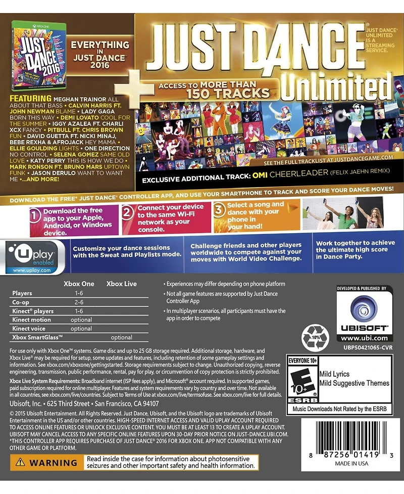 Ubisoft Just Dance 2016 (Gold Edition)