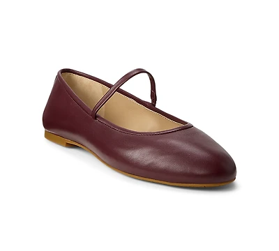 Lauren Ralph Women's Jayna Mary Jane Flat