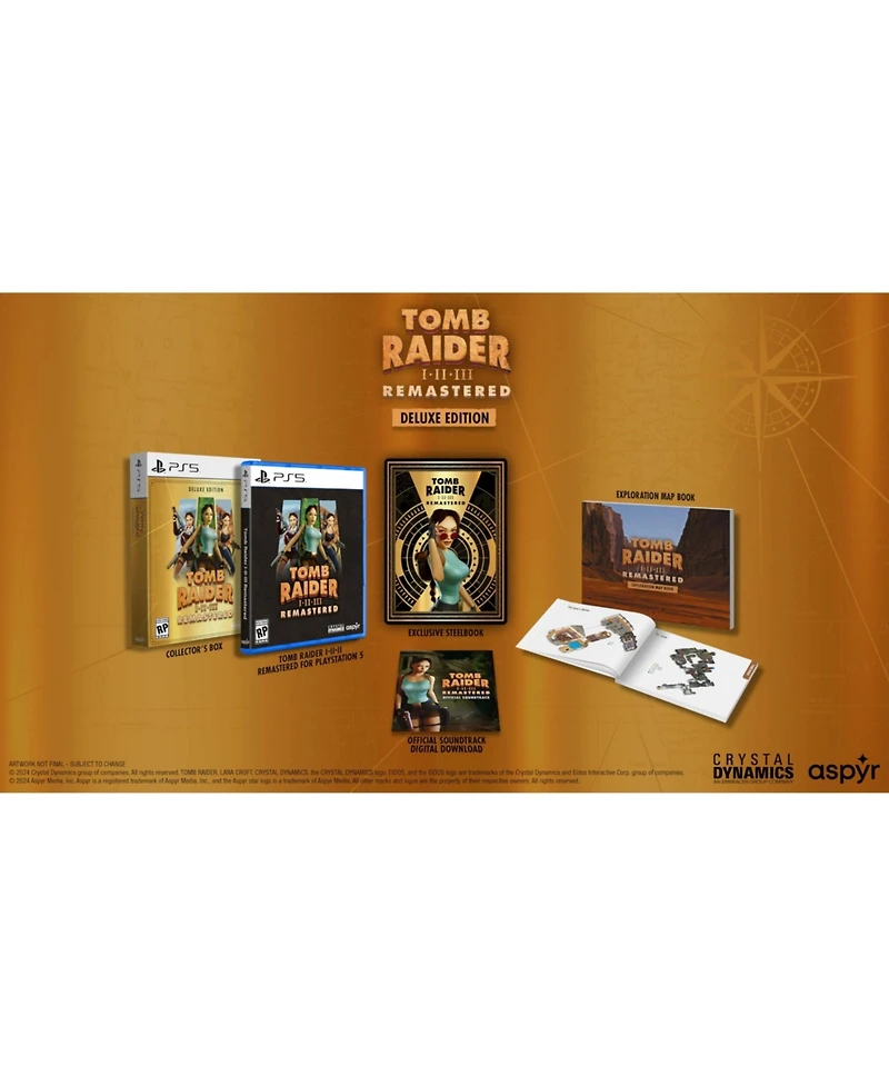 Nighthawk Interactive Tomb Raider I-iii Remastered Starring Lara Croft Deluxe Edition - PlayStation 5