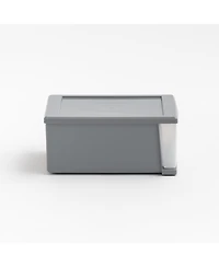 Iris Usa 6.5 Quart Gray Stackable Drawer, 5 Pack