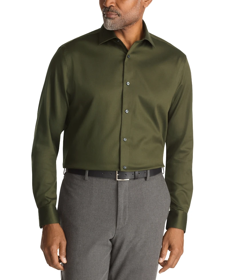 Calvin Klein Men's Steel Plus Regular Fit Dress Shirt