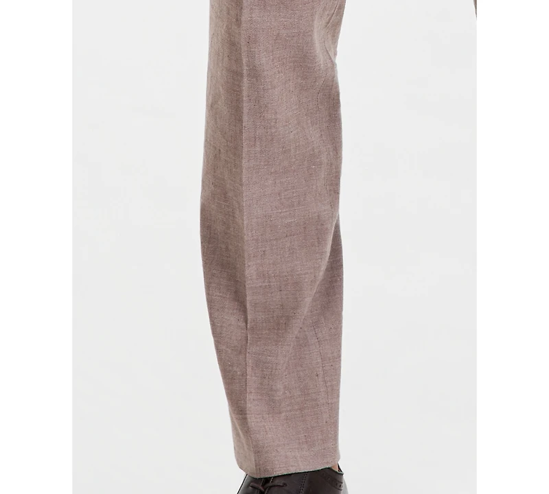 Calvin Klein Men's Slim-Fit Linen-Blend Suit Separates Pants