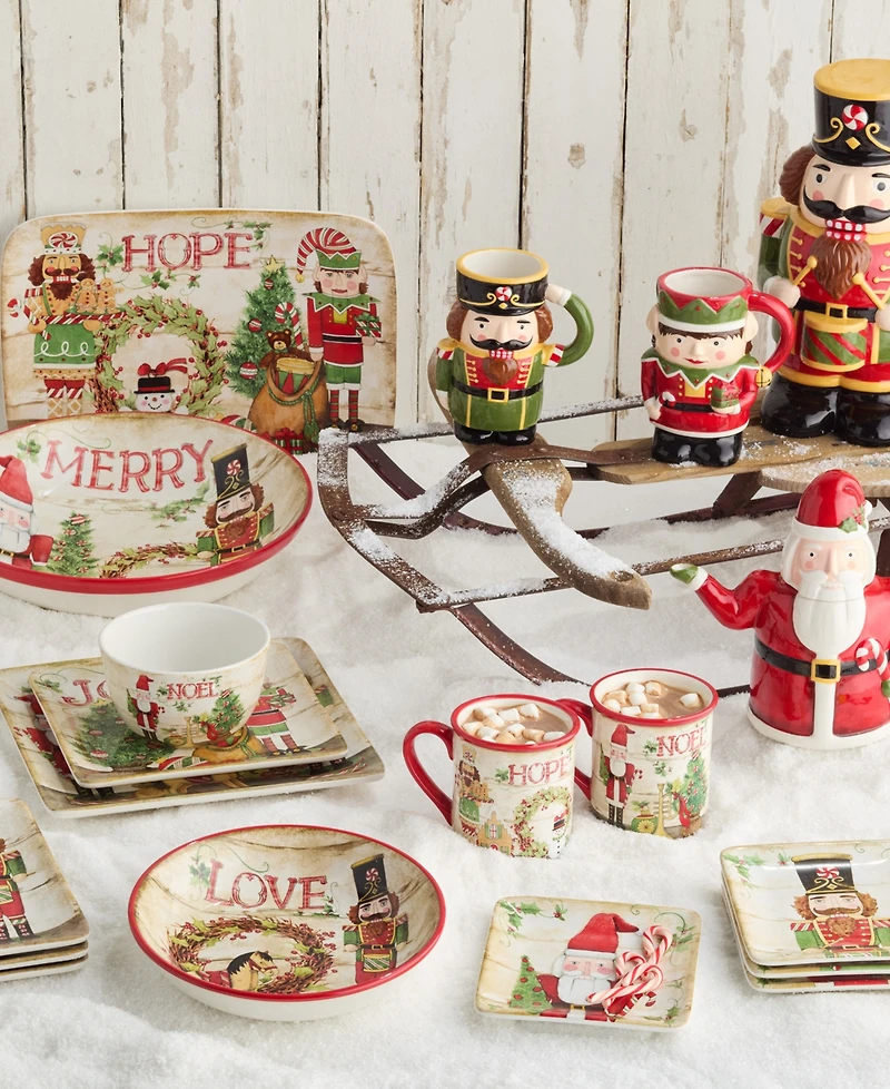 Certified International Nutcracker Parade 3-d Cookie Jar