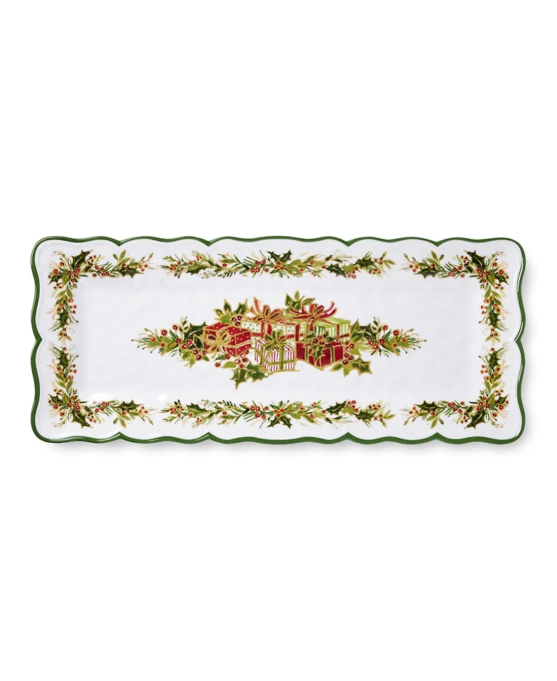 Certified International Holly Tree Melamine 2-Pc. Appetizer Set