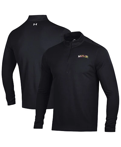 Under Armour Men's Black Maryland Terrapins T2 Green Day Half-Zip Pullover Sweatshirt