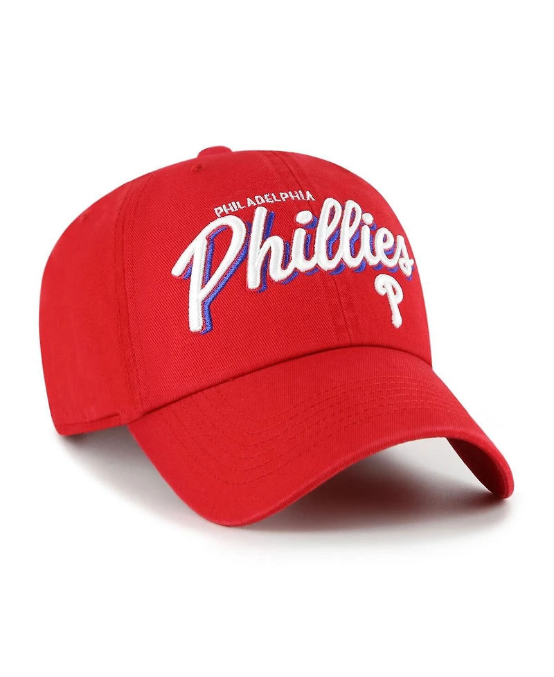 '47 Brand Women's Red Philadelphia Phillies Ariana Clean Up Adjustable Hat
