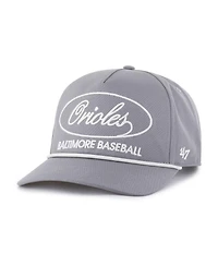 '47 Brand Men's Gray Baltimore Orioles Foundational Hitch Adjustable Hat