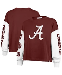 '47 Brand Women's Crimson Alabama Tide Sydney Long Sleeve T-Shirt