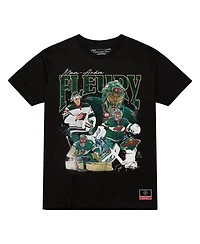 Mitchell & Ness Men's Marc-Andre Fleury Black Minnesota Wild Collage T-Shirt