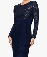 B&A By Betsy and Adam Petite Scoop Neck Sheath Dress