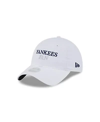 New Era Women's White New York Yankees Team Fan 9TWENTY Adjustable Hat