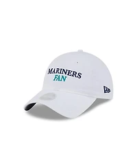 New Era Women's White Seattle Mariners Team Fan 9TWENTY Adjustable Hat