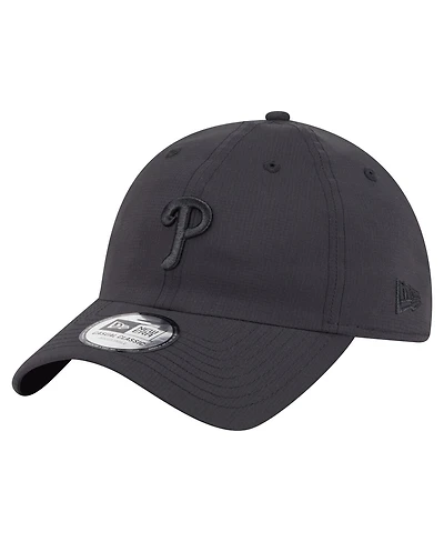 New Era Men's Black Philadelphia Phillies Ripstop Casual Classic Adjustable Hat