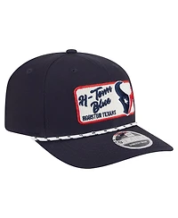New Era Men's Navy Houston Texans Chant 9SEVENTY Stretch-Snap Hat