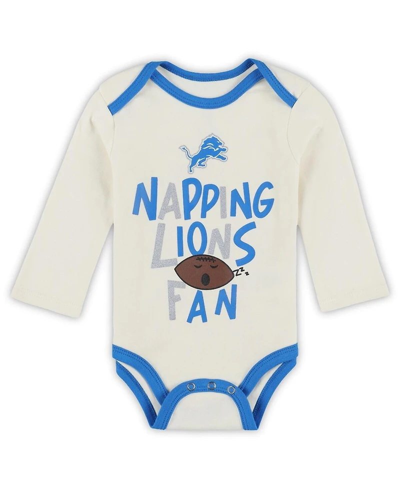 Outerstuff Baby Boys and Girls 3-Piece Detroit Lions Little Champ Set