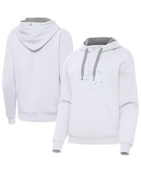 Antigua Women's White Minnesota Vikings Victory Pullover Hoodie