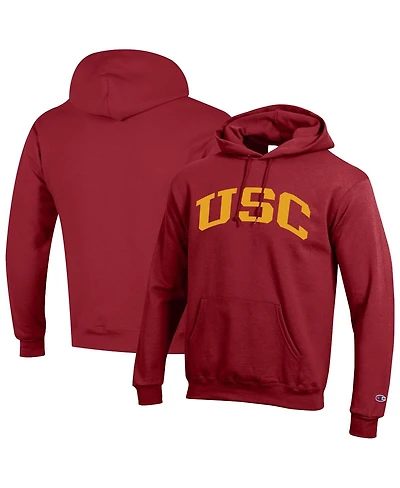 Champion Men's Cardinal Usc Trojans Basic Arch Fleece Pullover Hoodie