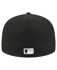 New Era Men's White/Black Chicago White Sox Repeat 59FIFTY Fitted Hat