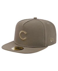 New Era Men's Olive Chicago Cubs Color Pack A-Frame 59FIFTY Fitted Hat